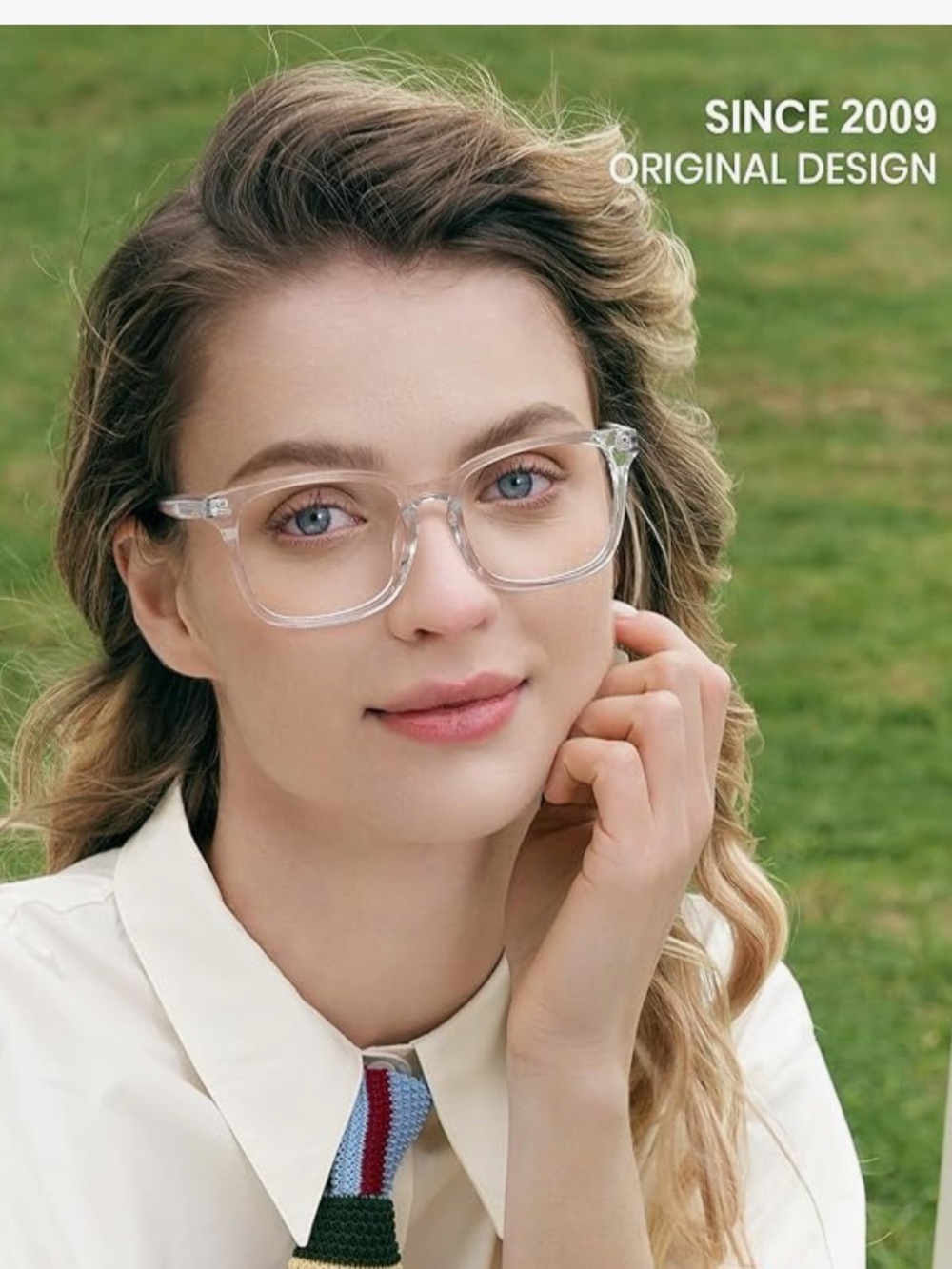 Clear Blue Light Blocking Transparent Frame Women's Glasses - Classic Eyewear